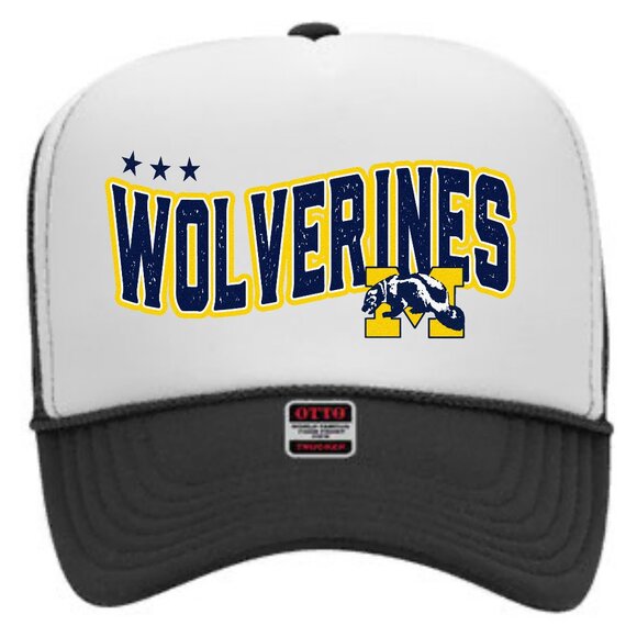 NEW - Michigan Wolverines Hat Otto High Crown Trucker Hat - Picture 1 of 2